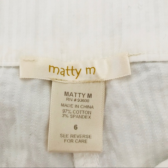 Matty M | Wide Leg White Shorts - Picture 5 of 8